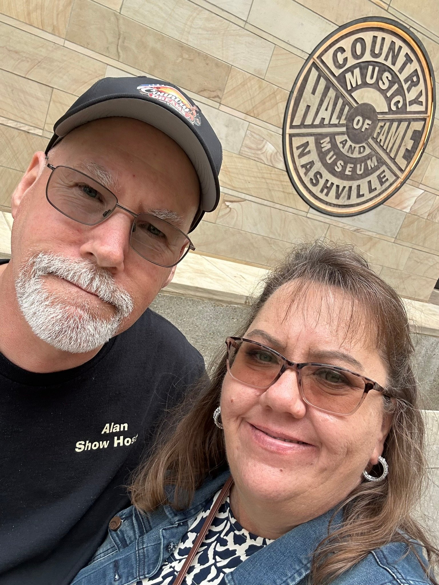 Al & Chastity outside the Country Music Hall Of Fame in 2026